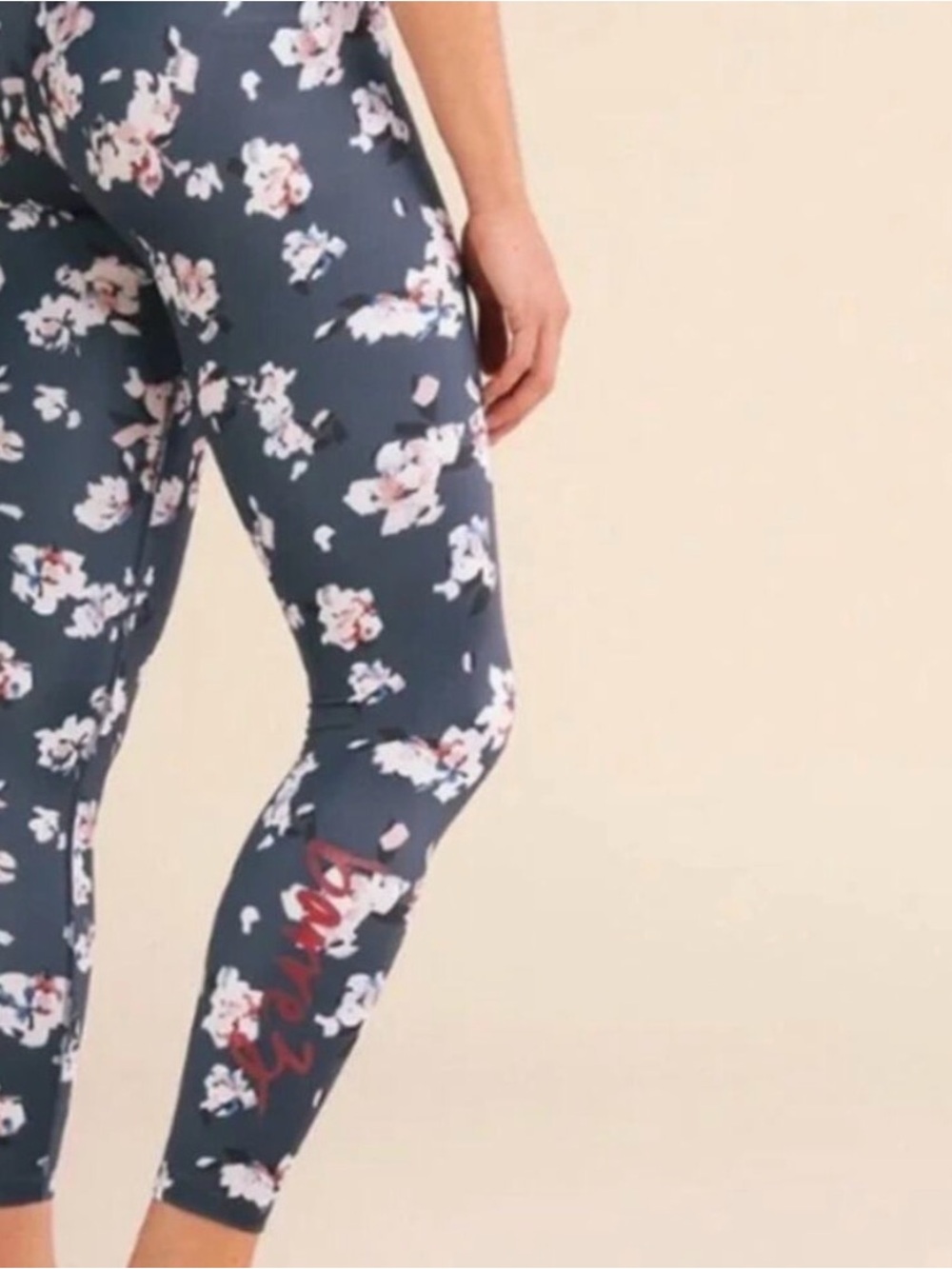 Beyond Yoga Floral Print Active Leggings with Barre 3 collab